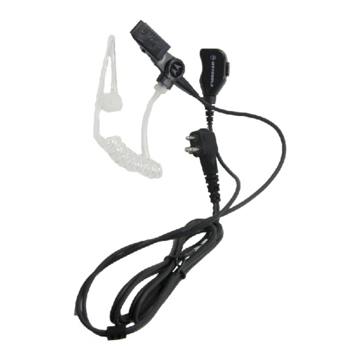 PMLN6530A 2-Wire Earpiece with Clear Acoustic Tube – Black Product Image