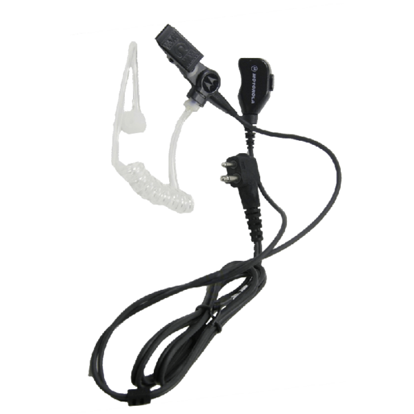 PMLN6530A 2-Wire Earpiece with Clear Acoustic Tube - Black