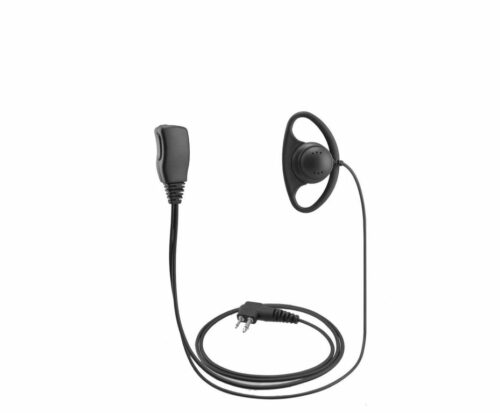 WCR1002 D-Shape Earpiece with In-line Microphone & PTT