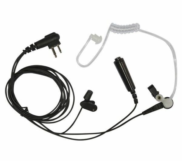 WCR1006 3 Wire Acoustic Tube Earbud with In-line Microphone & PTT